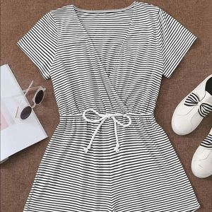 SHEIN Striped Romper NWT